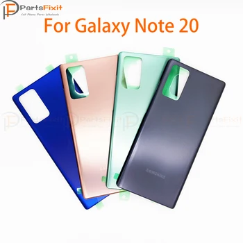 Akkumulátor Ajtó Hátsó Ház hátlap Samsung Galaxy Note 20 Note20 Hátsó Borító Matrica Öntapadós Logó