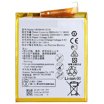 A Huawei HB366481ECW telefon akkumulátor, Huawei P9 Ascend P9 Lite G9 becsület 8 megtiszteltetés 5C G9 EVA-L09 becsület 8 lite 2900mAh