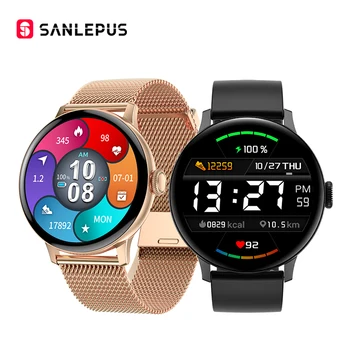 SANLEPUS 2021 Intelligens Karóra 390*390 HD Képernyőn Új a Nők a Férfiak Smartwatch pulzusmérő IP68 Vízálló Samsung Android-iOS