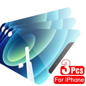 3Pcs Edzett Üveg iPhone 11 12 13 Pro XS Max X XR képernyővédő fólia Az iPhone 11 7 8 6 6 Plusz Protecive Üveg Film