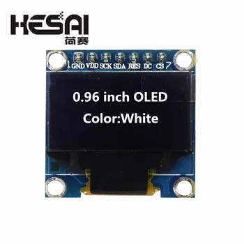 0.96 hüvelykes OLED Fehér Kijelző Modul 128X64 OLED SPI 7pin Vezető Chip SSD1306 az arduino Diy Készlet