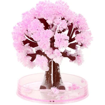 90mm Vizuális Mágikus Sakura Mesterséges Fák Dekoratív Nő DIY Papír, Fa Ajándék Újdonság Tudomány, Gyerek Játékok, Virág, Fa Feltárása